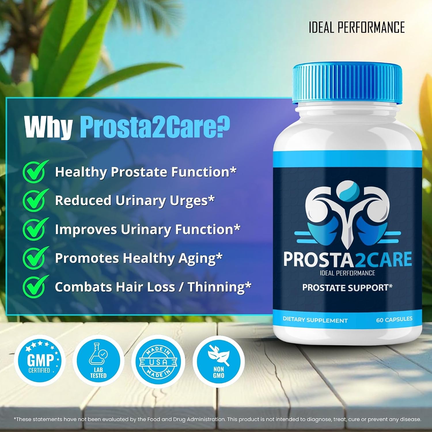 Prosta2Care for Men - Complemento para la Salud de la Próstata (3 Envases)
