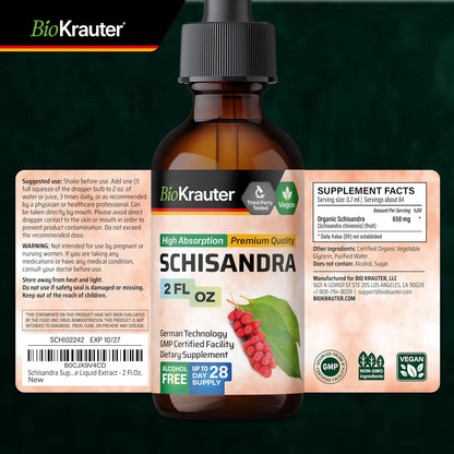 BIO KRAUTER Schisandra para la calma y la – Glicerina vegetal: utilizada como base para eliminar el amargor – Image 8