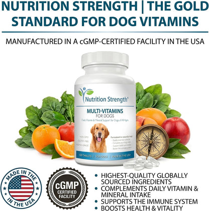 Multivitamínicos para perros, apoyo vitamínico y mineral diario, suplemento nutricional para todas las razas y tamaños, – Image 8