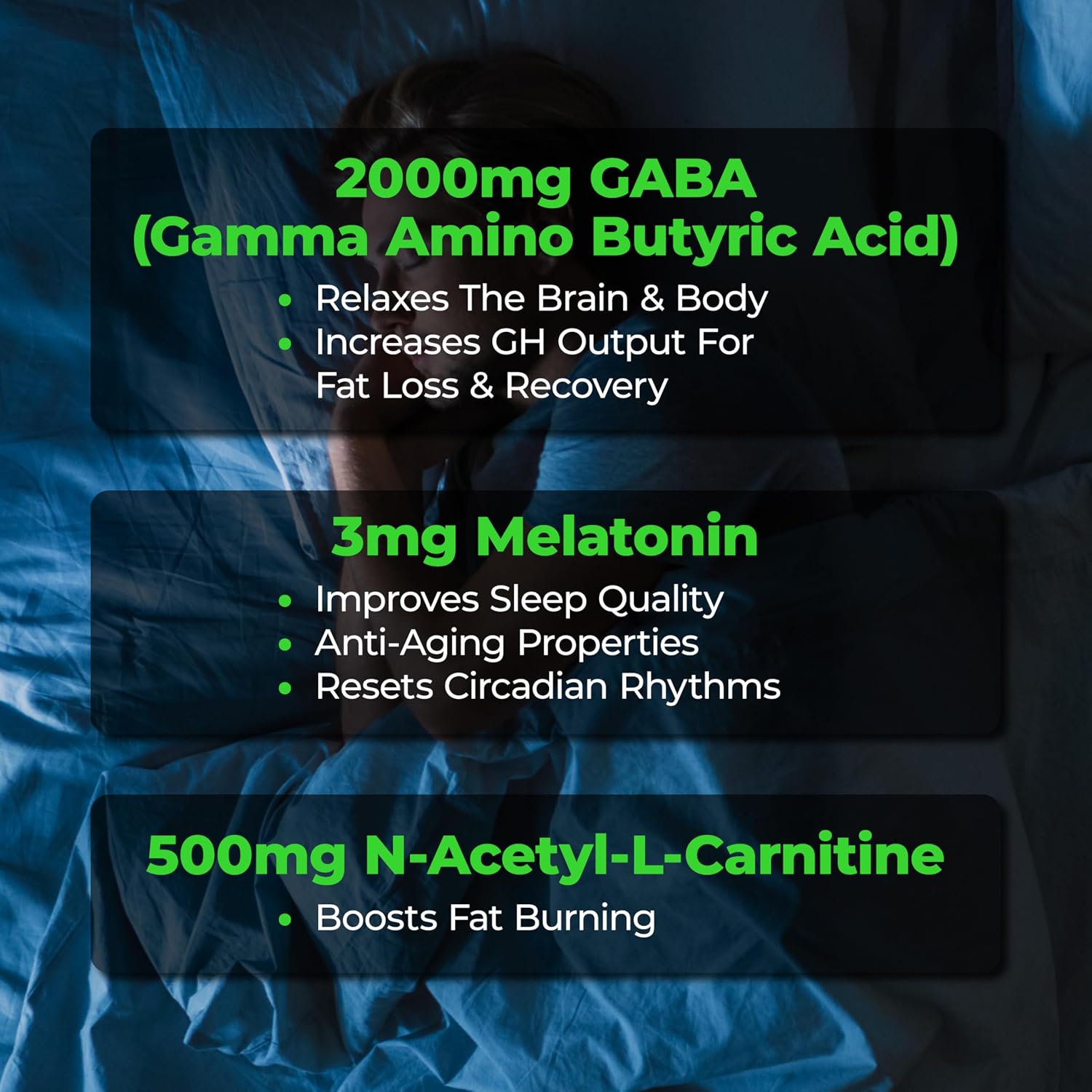 Species Nutrition Somalyze sin Estimulantes, Supresor del Apetito con GABA y Melatonina, 90 Cápsulas