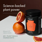 WelleCo The Super Elixir Daily Greens Powder - Sabor Naranja Sangre (Frasco)