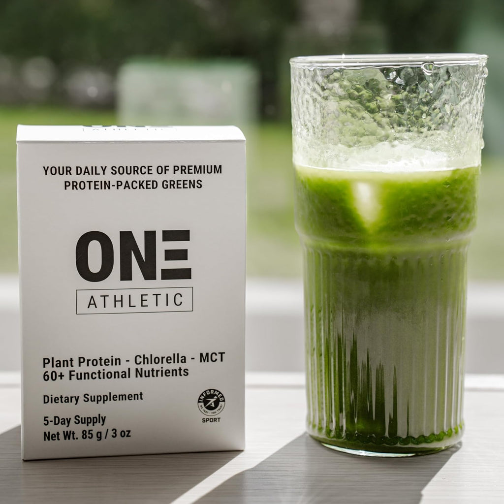ON3 Athletic Greens & Superfood Blend con Chlorella - 5 porciones