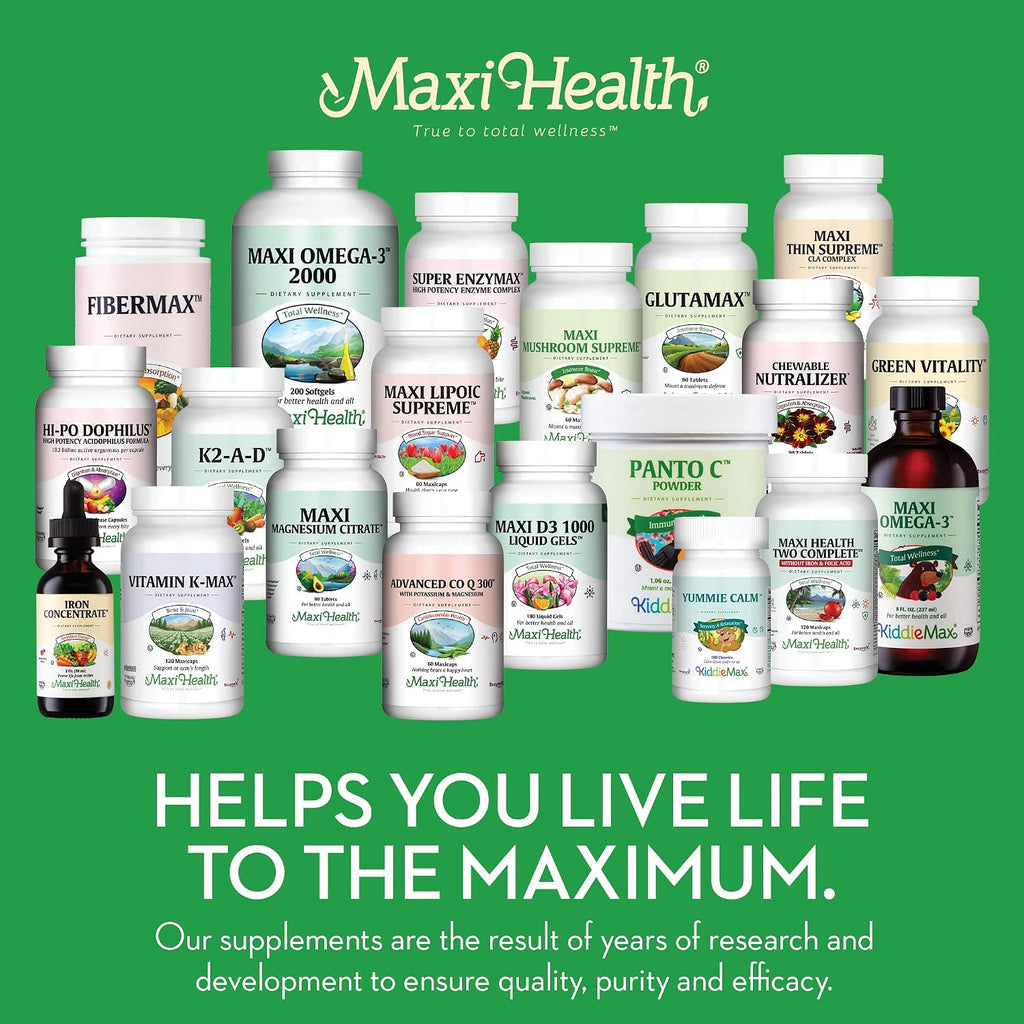 Maxi Health Vitamina B12 con Ácido Fólico y Biotina - 360 Comprimidos Sublinguales Sabor Fresa