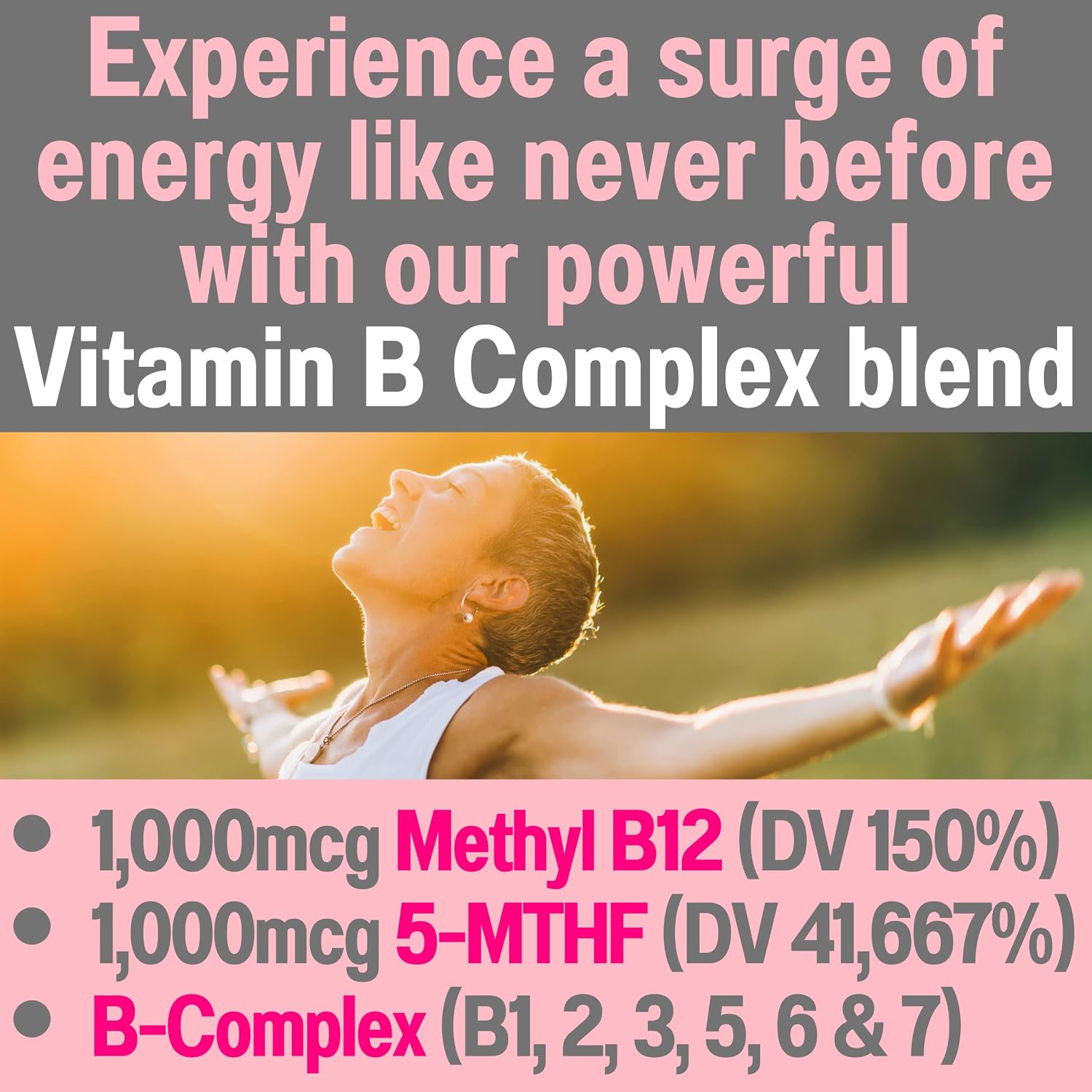 SHIZAM SAM-e & L-Tyrosine Gummies con Complejo B Metilado