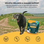 Happy Go Healthy Complemento Diario para Perros | Probióticos y Prebióticos con Aceite de Salmón y Algas | 120 unidades