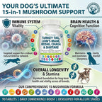 Nutrition Strength 15-in-1 Mushroom Support para Perros - 90 Comprimidos Masticables