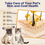 HEAPETS Aceite de Salmón Salvaje de Alaska para Perros y Gatos - 473 ml - Suplemento de Omega 3 con EPA y DHA