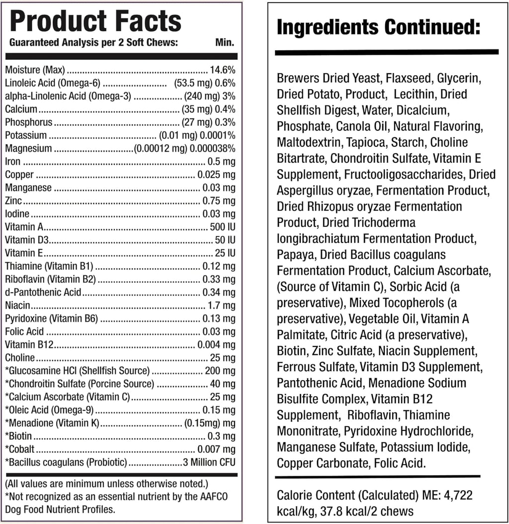 Larry Multivitamínico 8-en-1 para Perros - 60 Masticables