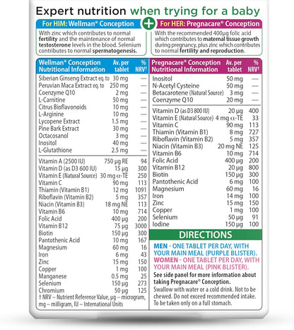 Vitabiotics Pregnacare His & Her Conception – Inositol: Un nutriente que forma parte de las membranas celulares y – Image 6