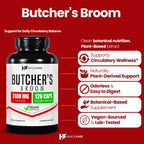 Healthfare Suplemento de Rusco (Butcher's Broom) | 120 Cápsulas Vegetales | Extracto 2400mg