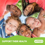 Viteey Gominolas Multivitamínicas para Niños con Probióticos - 60 Gominolas Sabor a Bayas