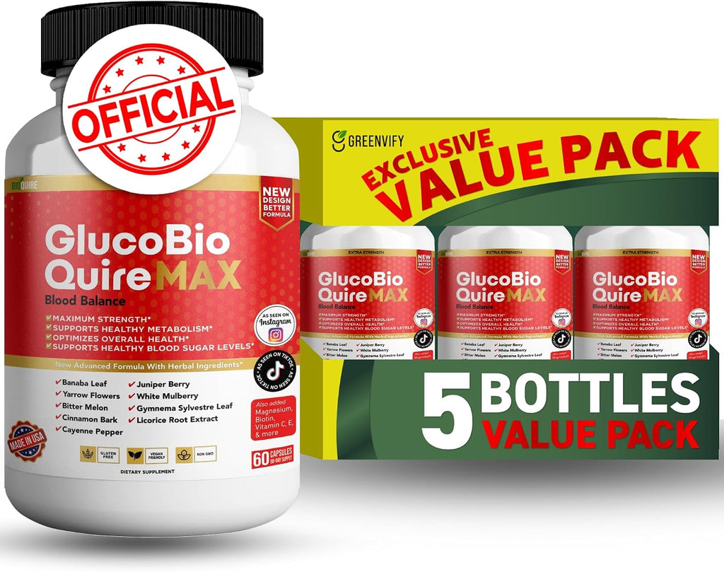 Gluco Bio Quire Max Blood Balance Ultra, 60 Cápsulas