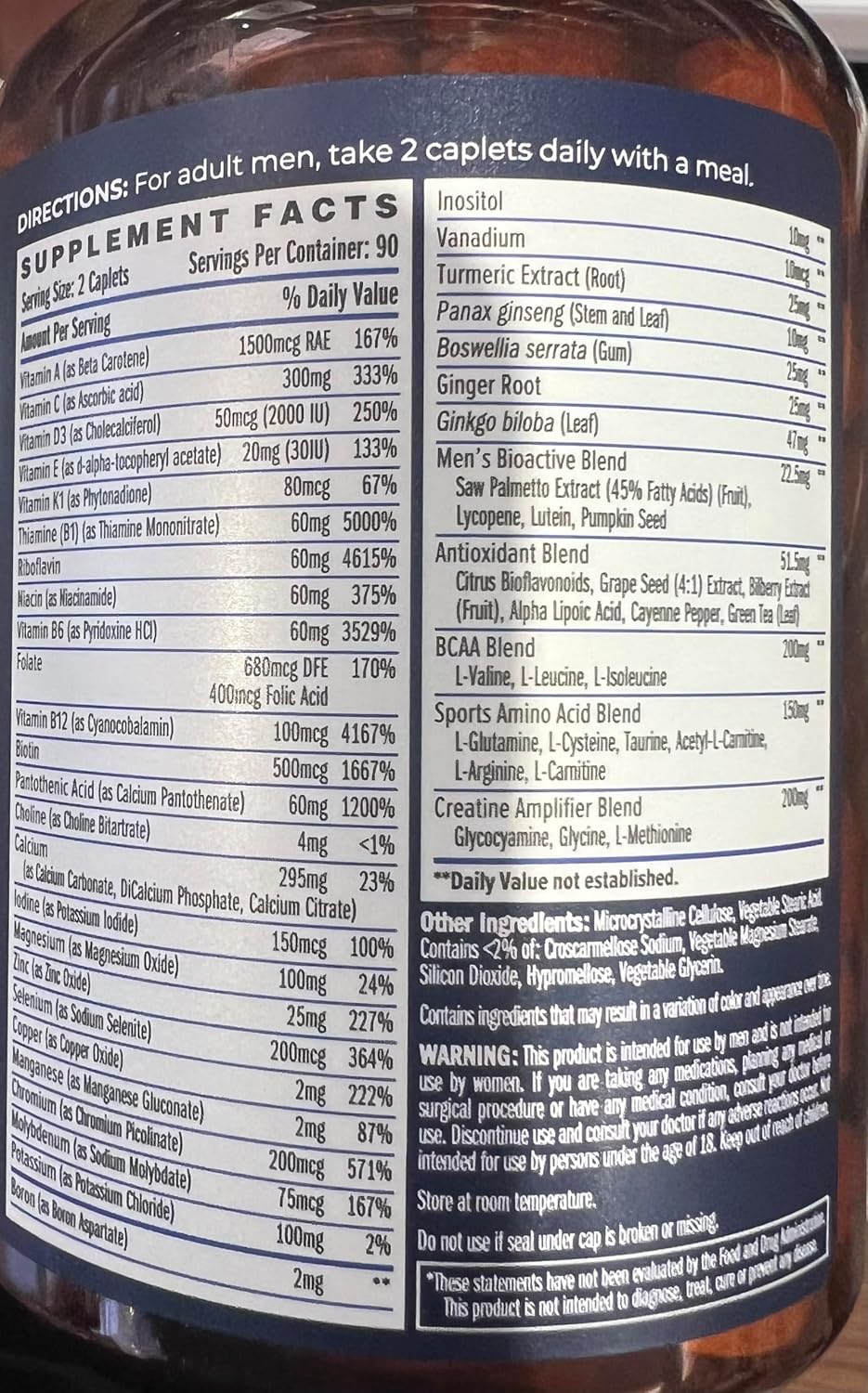 Vitamin World Ultra 360 Men's Multi Sport – Control del peso: algunos componentes podrían favorecer el metabolismo – Image 3