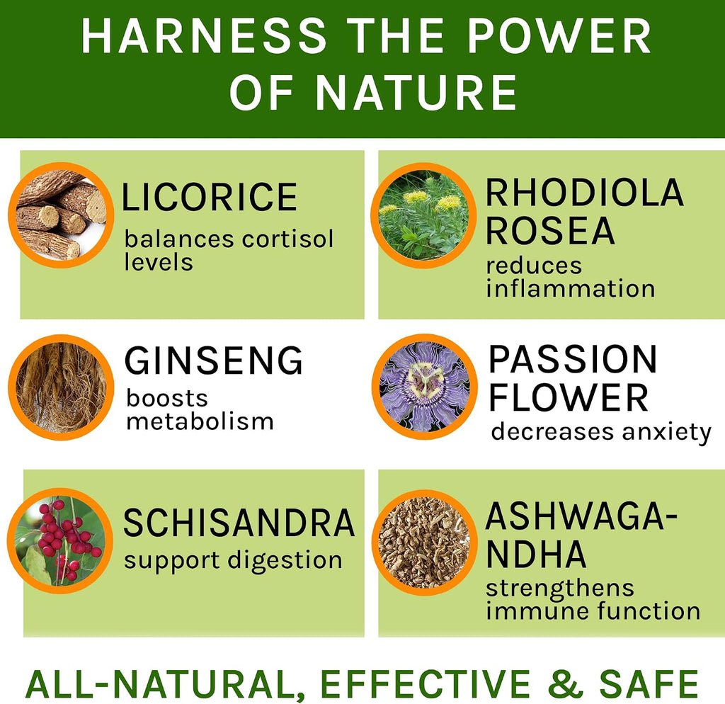 Adrenal Balance para Perros y Gatos - Tratamiento de Cushing con Ashwagandha, Regaliz y Rodiola - Gotas Herbales 60ml