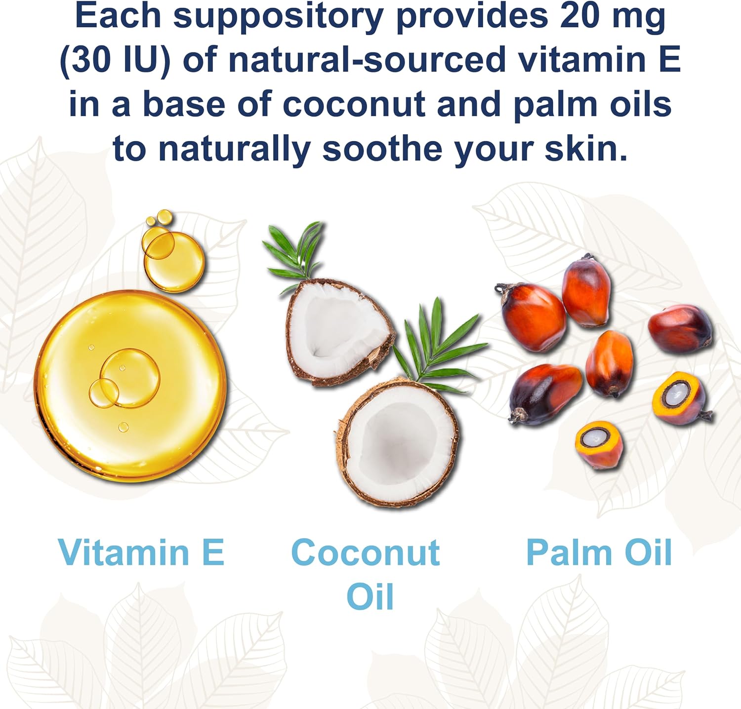 Carlson Key-E Supositorios de Vitamina E, 30 UI, 24 unidades