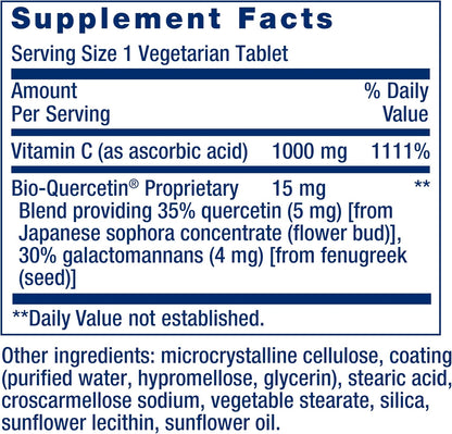 Life Extension Vitamina C y Bio-Quercetin® - 250 Comprimidos – Image 3