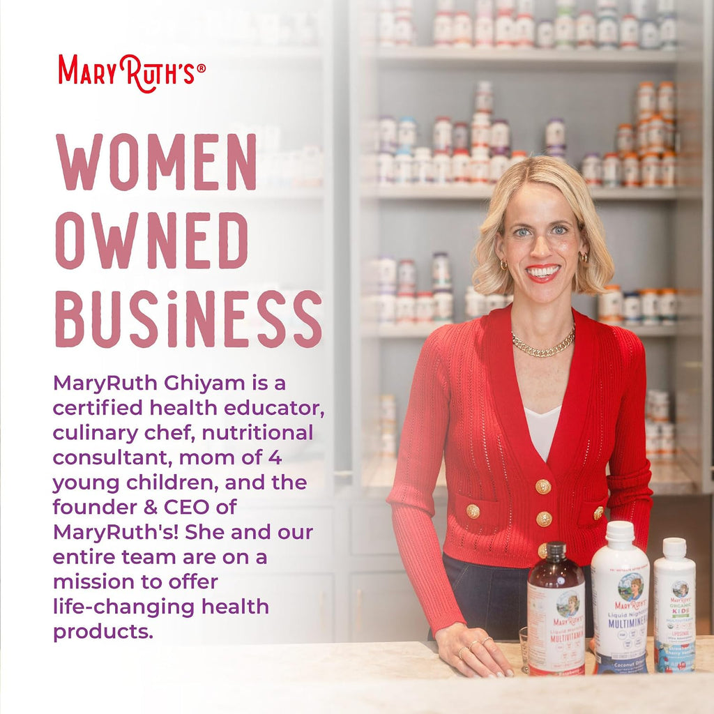 MaryRuth's Organics Multivitamínico con Hierro para Bebés | USDA Orgánico | Gotas Líquidas para Bebés de 6 a 12 Meses | Apoyo Inmunitario y Bienestar General | Vegano | Sin Gluten | 60 ml