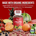 Made with Organic Fruits & Veggies Capsules - Superfood Supplement for Women & Men (30-Day Supply)