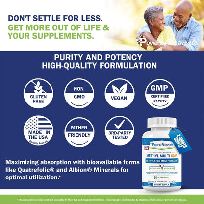 Power By Naturals Methyl Multi One - – Vitamina K2 (MK-7): 50 mcg. Contribuye a la coagulación sanguínea normal y – Image 6
