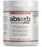 Absorb Plus Isolate Protein - Suplemento Dietético para la Salud Digestiva, Apoyo Nutricional Extra, No-GMO, Sin Gluten, Sin Lactosa, Sin Caseína (100 g, Mocha Grande)