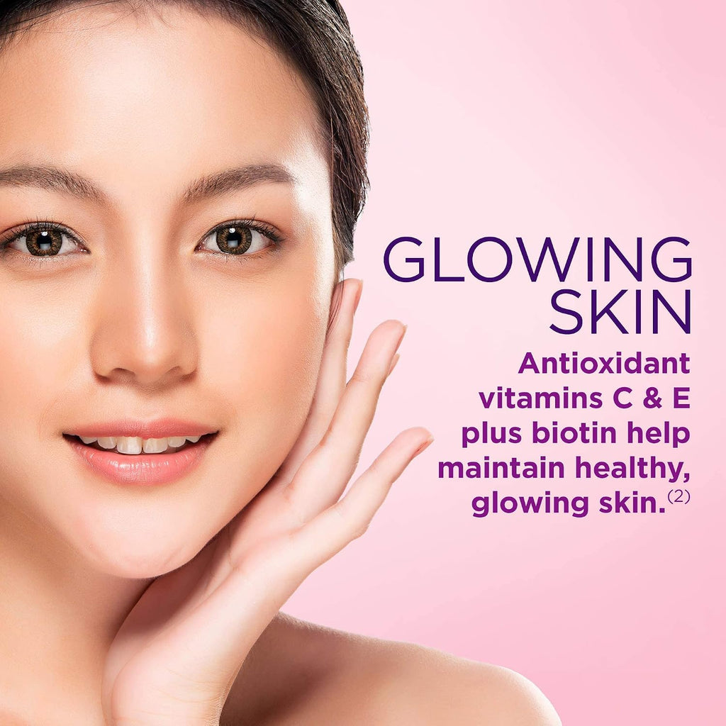 Nature's Bounty Biotin Vitaminas para Cabello, Piel y Uñas Gomitas, 80 unidades