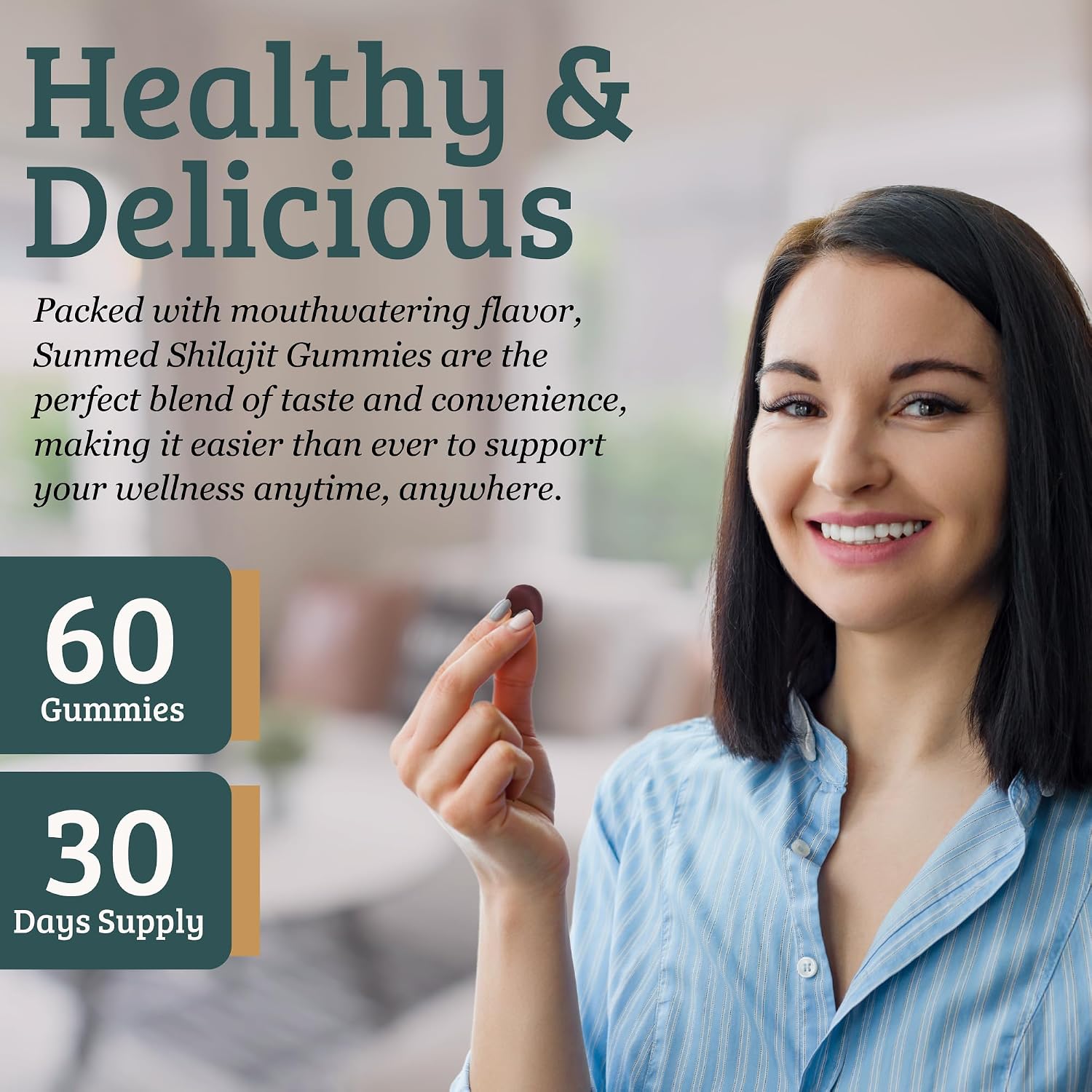 Pink Vitality Gominolas de Shilajit del Himalaya para Fuerza, Energía y Concentración Cognitiva | Sin Azúcar | Vegano | Natural | Sandía