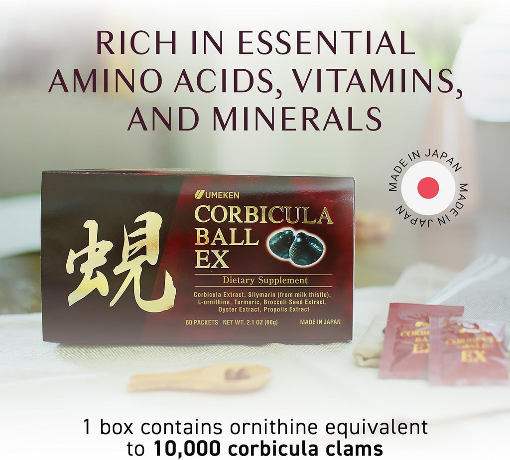 Umeken Corbicula Ball EX – Complemento para el hígado, 60 sobres