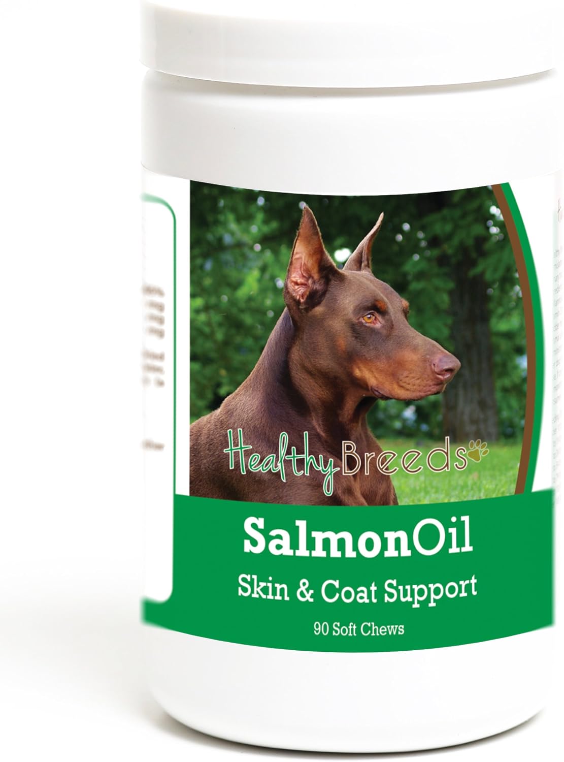 Healthy Breeds Doberman Pinscher Salmon Oil – Fuente del pescado: El aceite de salmón de aguas limpias y capturado – Image 1