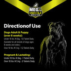 Mega Muscle para Perros - Comprimibles Multivitamínicos con Alto Contenido de Proteínas - Sabor a Pollo, 60 unidades