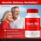 Gluco Ally Cápsulas - Complemento Alimenticio de Fórmula Natural - 3 Envases