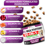 Multivitamínico masticable para perros con glucosamina - 120 comprimidos