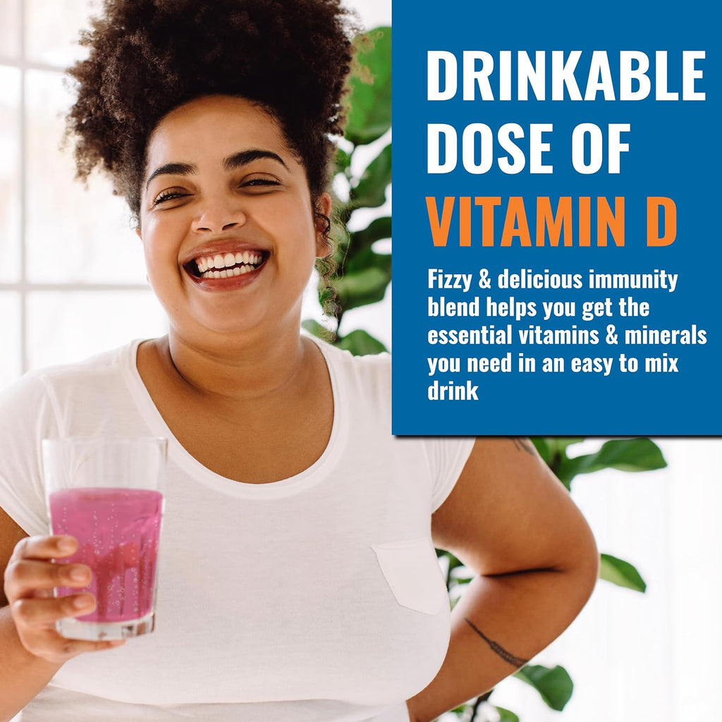 Ener-D Sugar Free Multivitamin Drink Mix - Sabor Frambuesa, 24 sobres