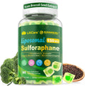 Suplemento de Sulforafano Liposomal 150 mg, Gominolas Masticables con Extracto de Semillas de Brócoli, Mirosinasa, Quercetina y Glutatión - 60 Unidades