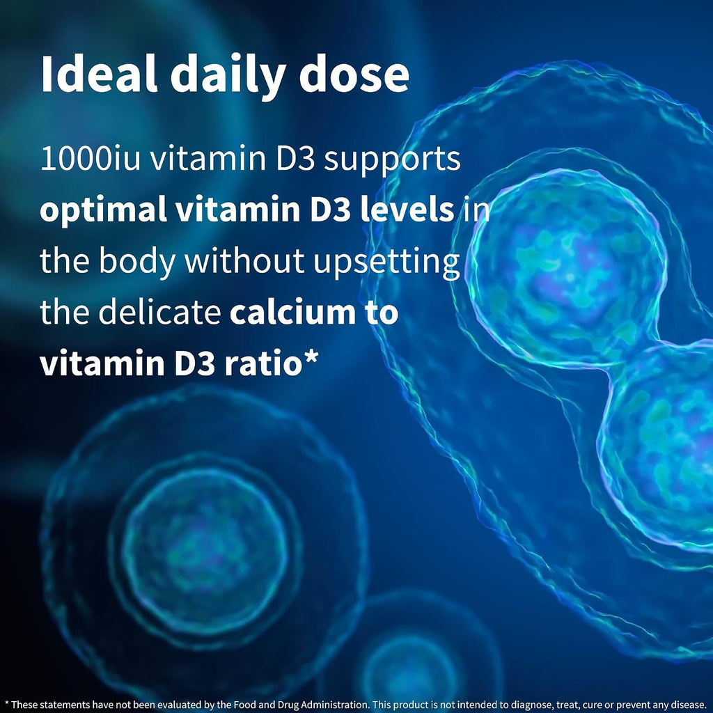 Igennus Vitamina D3 Vegana 1000IU - 365 Comprimidos, 1 Año de Suministro