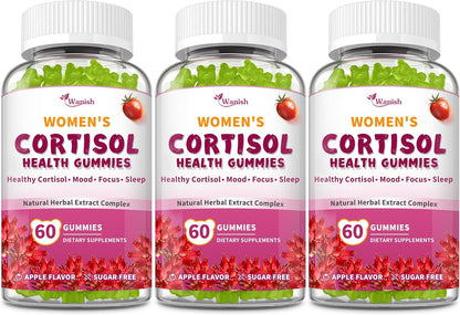 Wanish Gominolas de Cortisol para Mujeres - – L-Teanina: Un aminoácido presente en el té verde que promueve un – Image 8