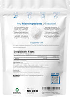 Pure L-Theanine Powder, 100 Grams (1 Year Supply), Filler Free, No GMOs and Vegan Friendly