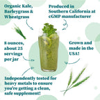 Nature Restore Organic Greens Powder - Mezcla de col rizada, trigo y cebada ecológicos (227 g)