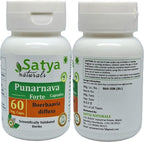 Punarnava Forte Cápsula 500 mg - 60 Cápsulas Vegetarianas | Extracto de Punarnava (Boerhaavia Diffusa) 10:1