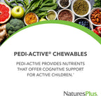 NaturesPlus Pedi-Active – 120 Comprimidos Masticables Sabor Bayas Mixtas – Complemento Infantil con DMAE y Fosfatidilserina