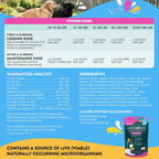 Happy Go Healthy Probióticos para Perros - Suplemento para la Piel y el Pelaje - 60 porciones