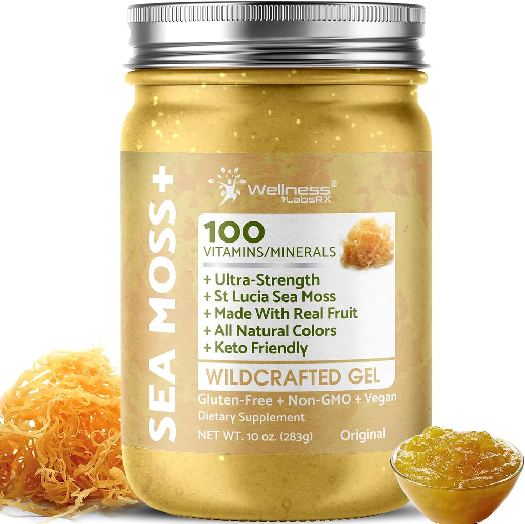 WELLNESS LABSRX Gel de Musgo Marino Irlandés - Sabor Original - 10 oz (283 g)