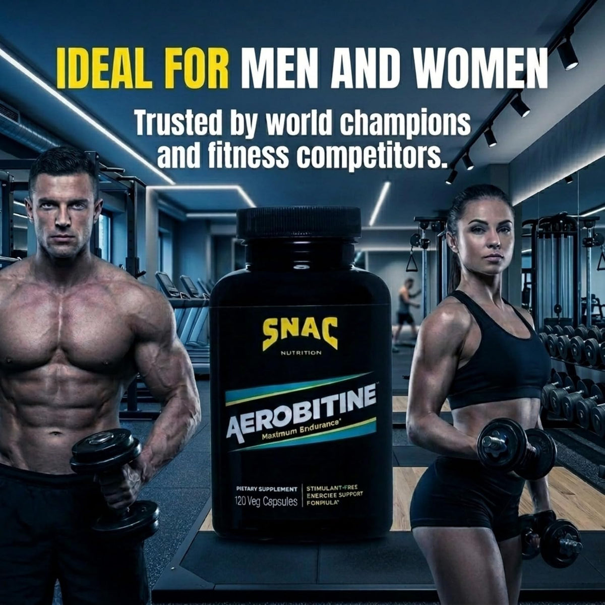 SNAC Aerobitine - Pre-Workout Supplement for Max Endurance, 120 Veggie Caps – Image 6