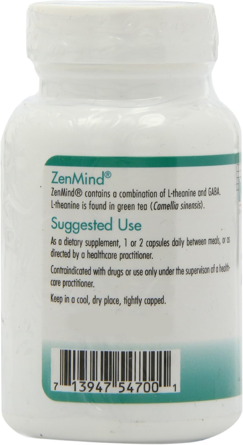 ZenMind - 550 mg GABA & 200 mg L-Theanine - Calm & Relaxation - Allergy Research Group
