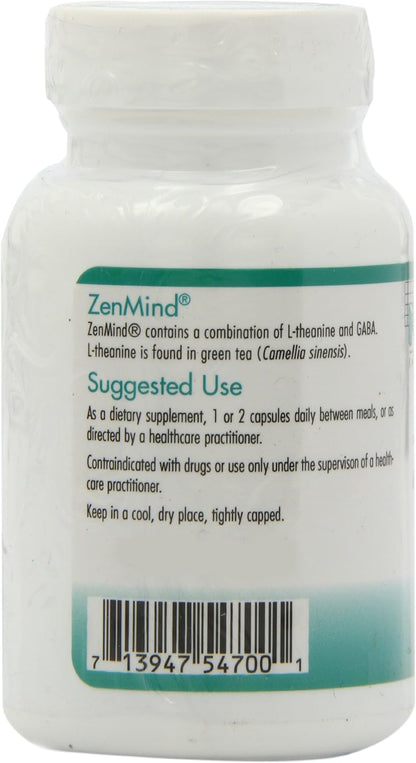 ZenMind - 550 mg GABA y 200 mg L-teanina - Calma y relajación - Allergy Research Group – Image 5