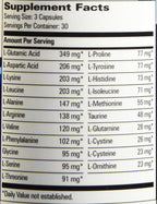 Progressive Labs Amino Blend, 90 Cápsulas