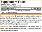 Bronson Vitamina D3 10.000 UI (250 mcg) Orgánica Certificada - 360 Comprimidos