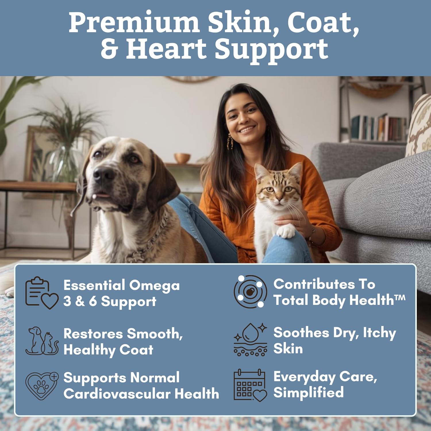 Wholistic Pet Organics Aceite de Salmón Salvaje de Alaska para Perros y Gatos - Omega 3 Liquido - 4 oz