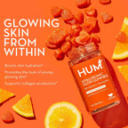 HUM Hyaluronic Glow – Gomitas de Ácido Hialurónico con Vitamina C y E, 60 uds
