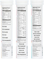 Pack Variado Efervescente con Vitamina C 1000mg, Magnesio + Complejo B, Multivitamínico + Biotina - 12 Tubos, 240 Comprimidos