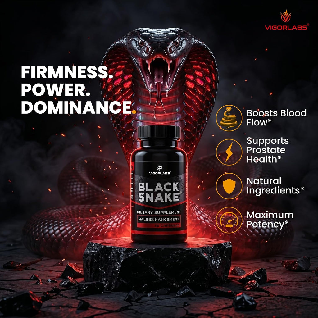 Vigor Labs Black Snake – Male Performance Capsules (30 Capsules)